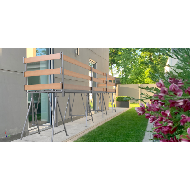 Steel system plank | steel | Length: 1.00 m